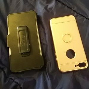 Otterbox iphone 7+ case w another case included